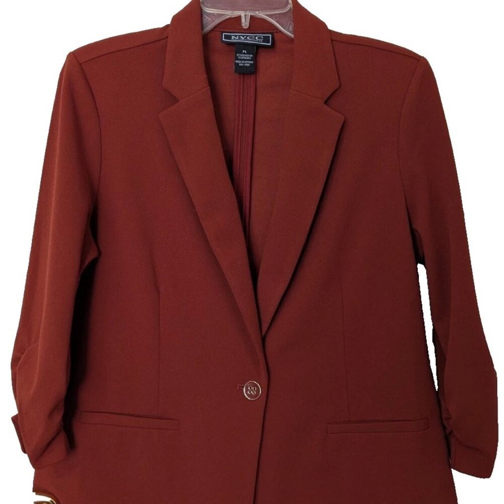NYCC Blazer-Jacket in Burnt Orange, PL